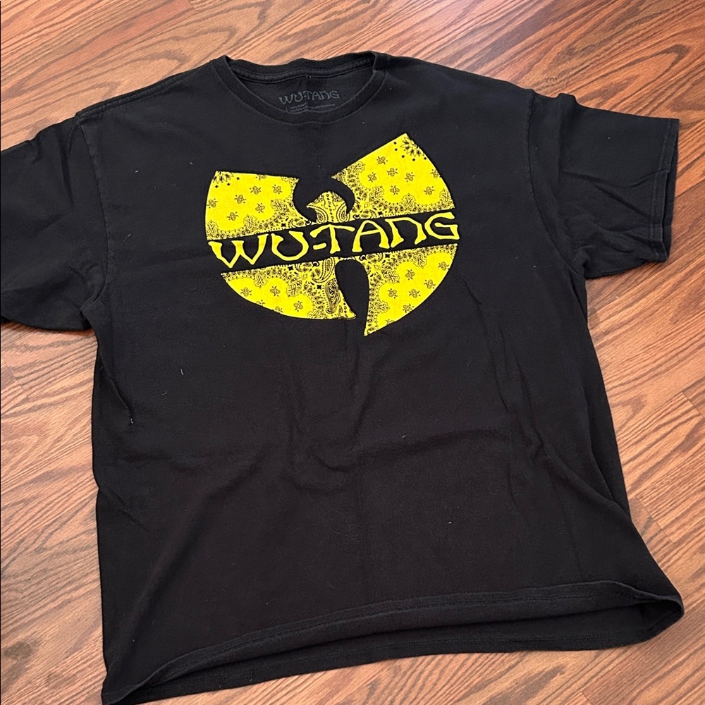 Wu-Tang Clan Black T-Shirt with Yellow Logo
